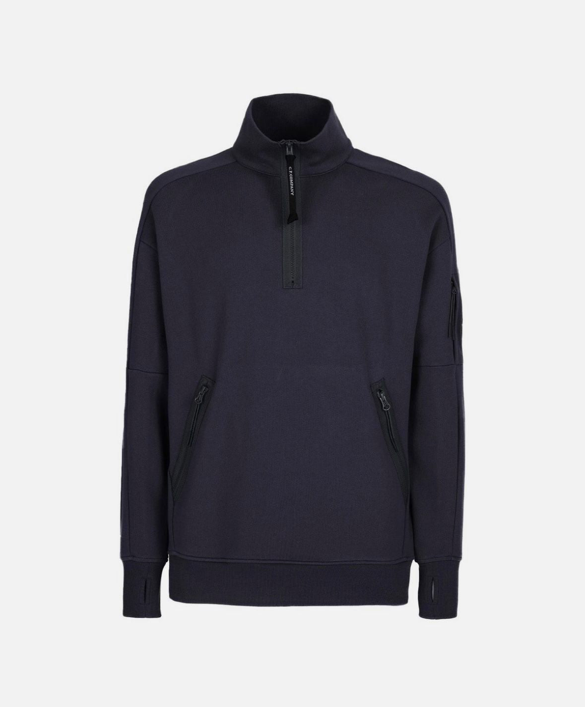 C.P. COMPANY NAVY 1/4 ZIP